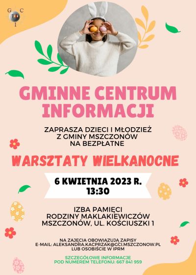 Plakat promujący warsztaty