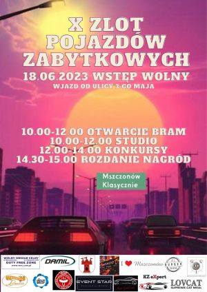 Plakat Zlot pojazdów zabytkowych