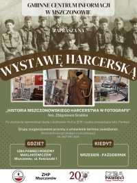 Plakat - wystawa harcerska w IPRM