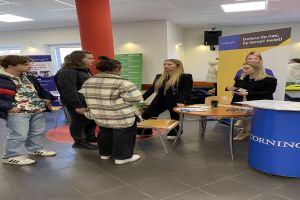 Zdjęcie: Osoby uczestniczące w Lokalnych Targach Pracy