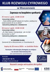 plakat promujący wydarzenia w KRC