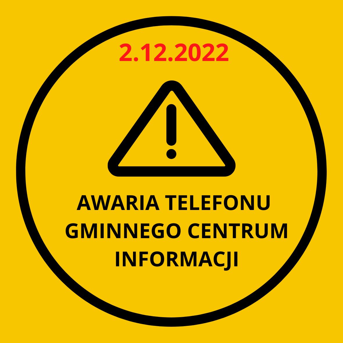 Awaria telefonu Gminnego Centrum Informacji