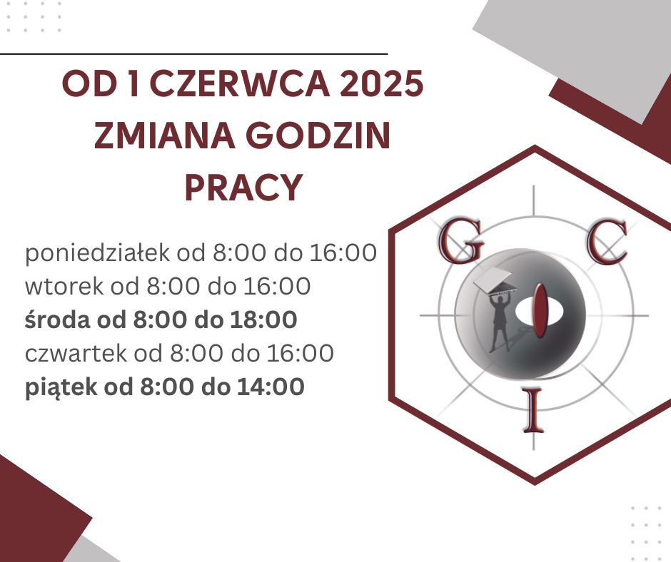Zmiana godzin pracy