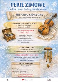 Ferie zimowe w Izbie Pamięci Rodziny Maklakiewiczów - „Historia, która gra”